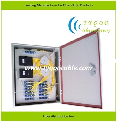 Water Proof Fiber Distribution Box , Wall Mounted Cold Rolled Steel Body